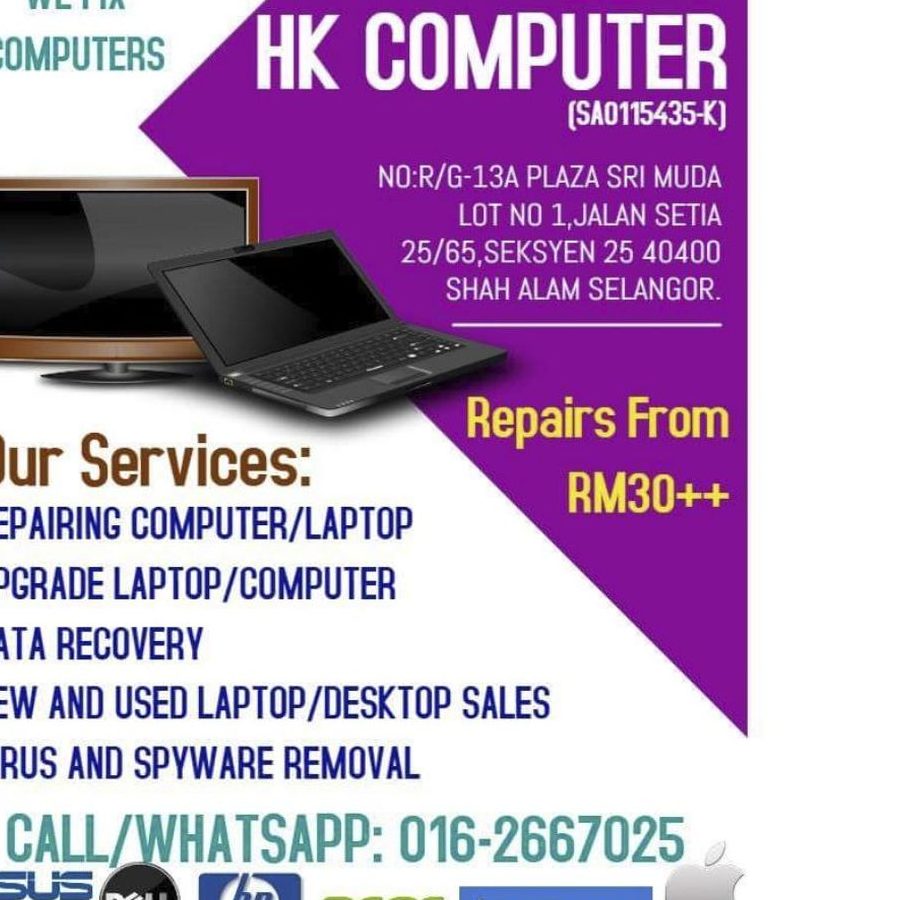 ju service center kedai baiki komputer
