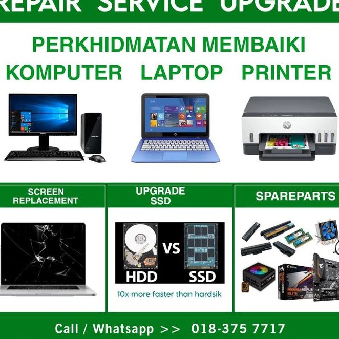 service laptop pc murah banting